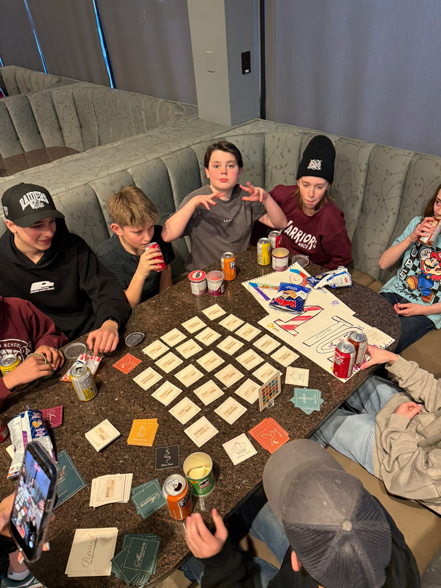 Youth group focused on the Revival card grid